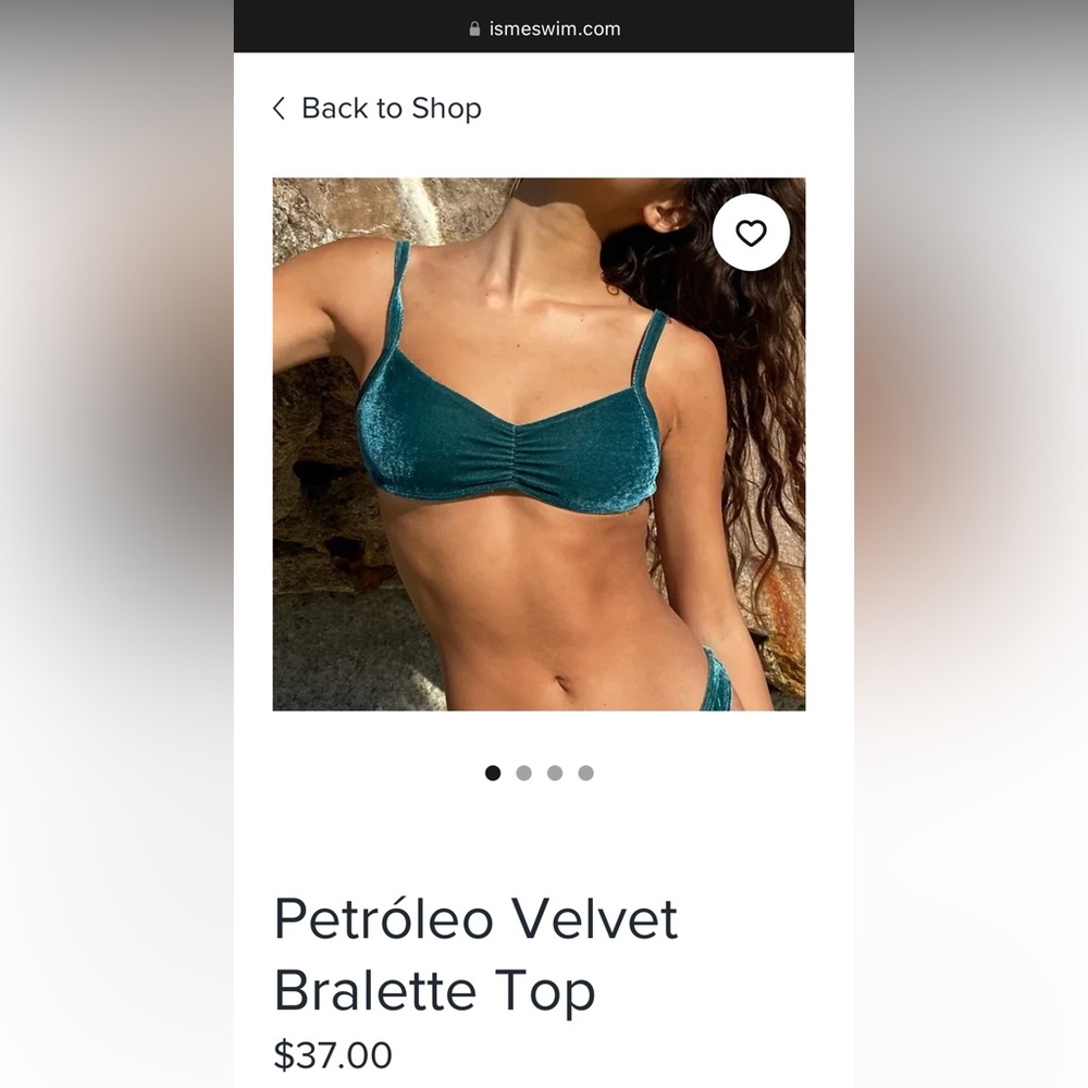 Isme swim velvet top